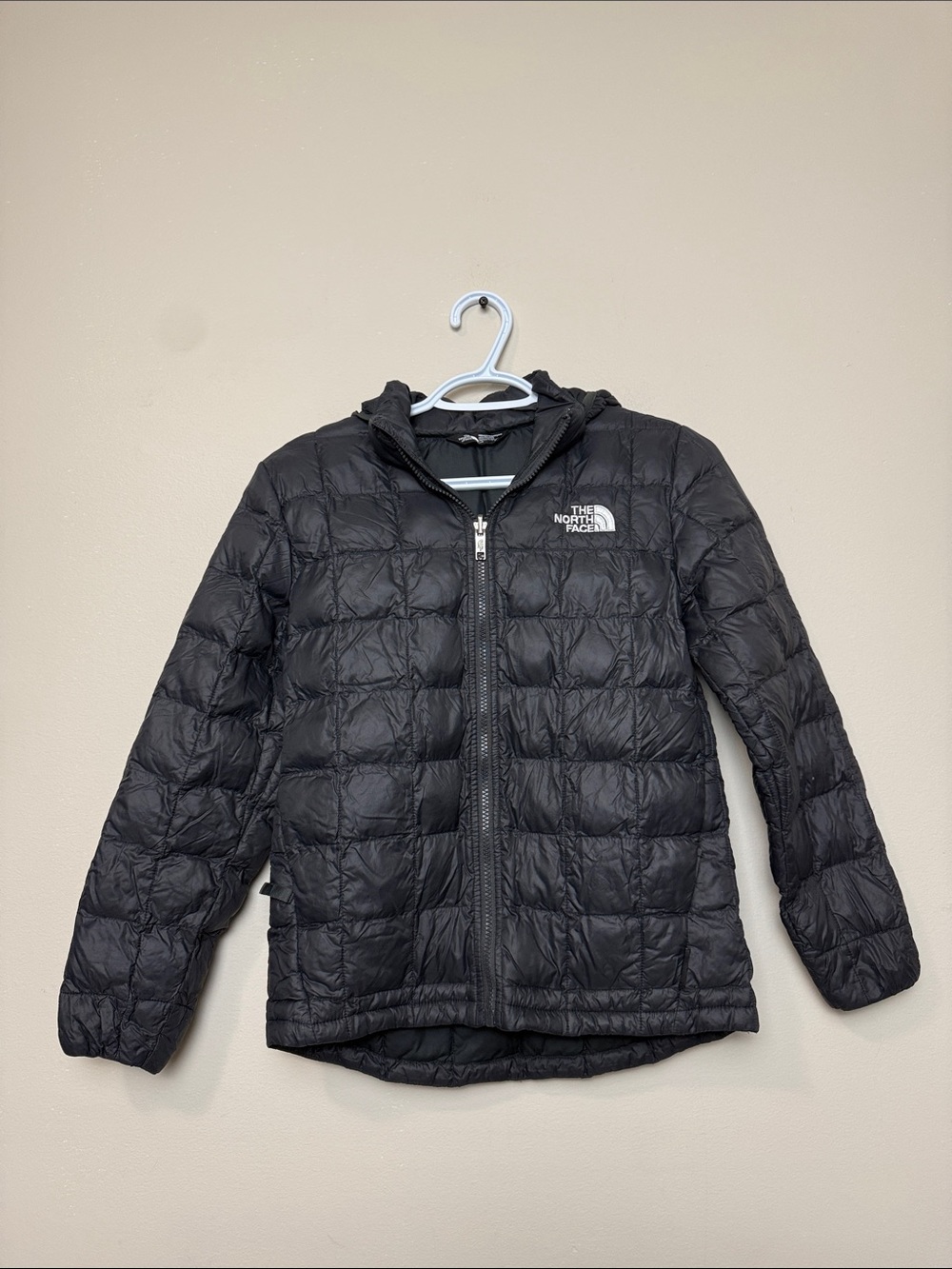 The North Face Kids Black Quilted Packable Puffer Jacket Teen size L (12)